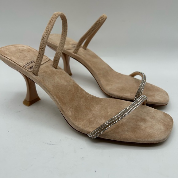 NEW • Jeffrey Campbell • Jewel Embellished Strappy Square Toe Mule kitten Heel 8 - Picture 6 of 16